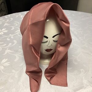 PINK scarf. Vintage square